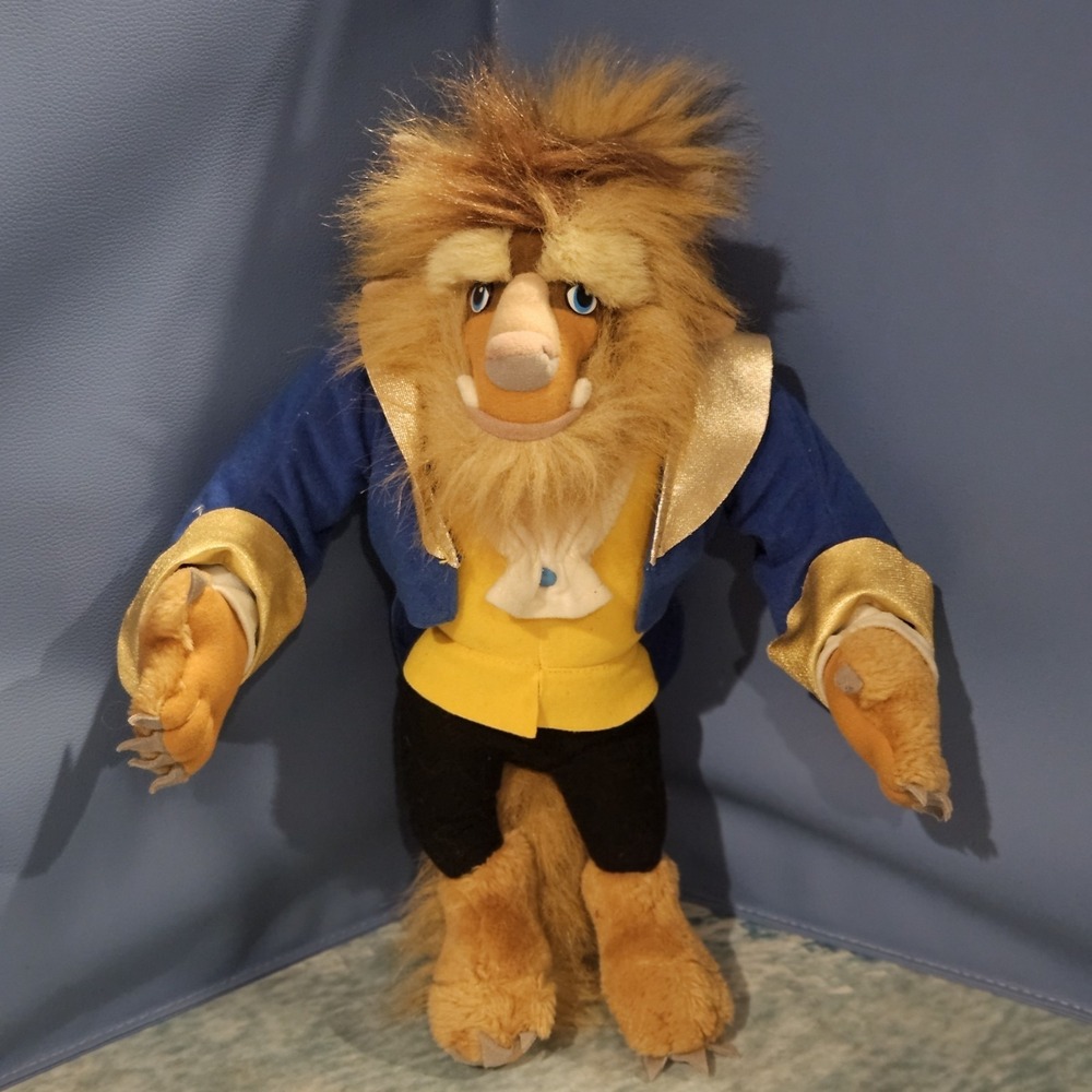 Disney Beauty and the Beast Plush Bundle Beast Chip Mrs Potts Lumiere Cogsworth - Picture 4 of 14